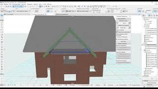 23ноя6 Как в архикаде подрезать крыши друг под друга Стык многоскатных крыш в archicad