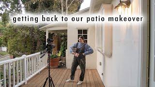 getting back to our PATIO MAKEOVER | VLOGMAS DAY 11 & 12