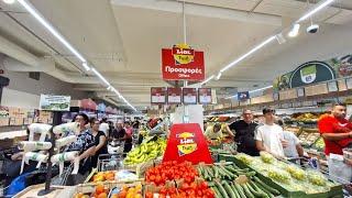 Открытие очередного супермаркета LIDL в Афинах. Обзор продуктов и цены.