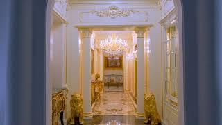 Modenese Luxury Interiors at Salone del Mobile 2025 – Classical Entrance and Living Elegance