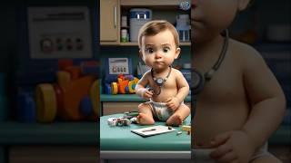 Cute Doctor Boy in Trouble #shortsfeed #shortsviral #funny #ai