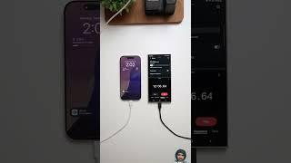 iPhone vs samsung charging speed #smartphone #smarthome #powerbank #tech #unboxing