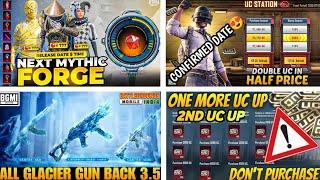 M416 GLACIER FREE TRICK|| NEXT UC UP EVENT BGMI/PUBGM ||NEXT MYTHIC FORGE ||NEXT UC STATION BGMI