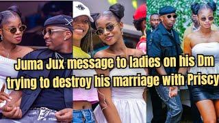Juma Juice message to ladies on his Dm trying to destroy his marriage with Priscy