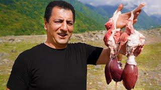 LIVER KEBAB OF LAMB | ROASTED LIVERS KOBAB RECIPE | WILDERNESS COOKING KEBABS RECIPES