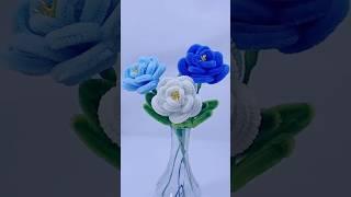 DIY gift pipe cleaner rose flowers #handmade #diy #gift #diyflower #diycrafts #flowercraft #flower