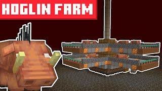 Minecraft Hoglin Farm 1.21.4+ - BEST DESIGN - 7500+ Items Per Hour!