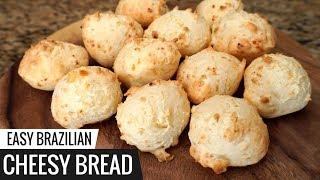Brazilian CHEESY BREAD Recipe - aka Pão De Queijo - Easy Cheese Bread