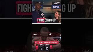 Izzy discussed his future after #UFCSaudiArabia