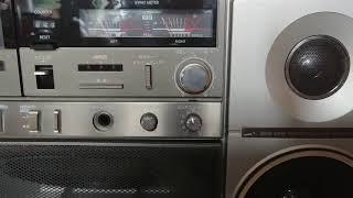 Sanyo MR-X20 Big Ben boombox ghettoblaster silver JDM