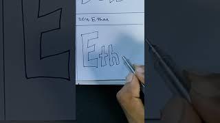 Drawing "Ethan" Next?? ️ #shorts #drawing #satisfying #viral #art #creative #name