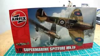 MFM  Airfix 1/72 SUPERMARINE SPITFIRE Mk.1a. Quick review.