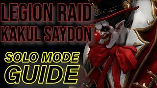 KAKUL SAYDON SOLO RAID GUIDE