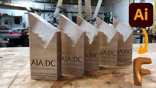 Making an Architectural Trophy with CNC Milled Maple and Cast Epoxy