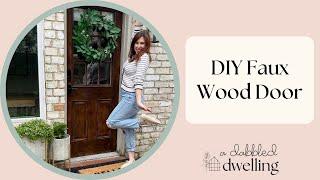 Was It Worth It? DIY Magic Makes This Door Look Like Wood.