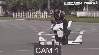 Insane MANNED Drone Bike Crash in Dubai