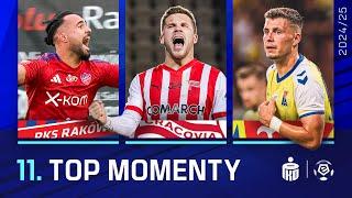 TOP MOMENTY | WSZYSTKIE GOLE 11. KOLEJKI | EKSTRAKLASA 2024/25