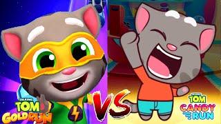 Talking Tom Gold Run Супер Том VS Talking Tom Candy Run: Кто круче?