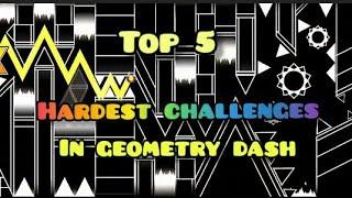 Top 5 hardest challenges in geometry dash