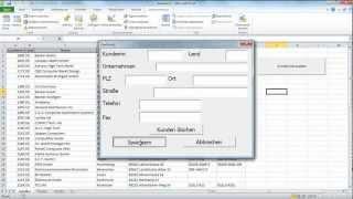 Excel VBA - Userform, Textbox - Adressen verwalten - Teil 2 von 2