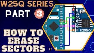 W25Q FLASH Memory || Part 3 || How to Erase Sectors