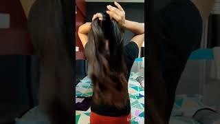 Easy hair hack #cutehairstyle #hairstyle #longhairhairstyle #ponytail #easyhairstyle #dailyhairstyle
