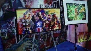 Alex Ross Artwork Booth - SDCC 2013