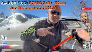 How to repair your Audi Q5 2.0T:  P0288 - MAS replacement (Mass Air Flow sensor)