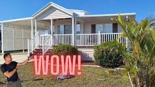 Huge Deck On This Fantastic Home That Needs Sold (Harbor Lakes MHP Port Charlotte Florida)!