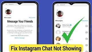 How To Fix Instagram Message Not Showing Problem (2023) | Instagram message chat not showing