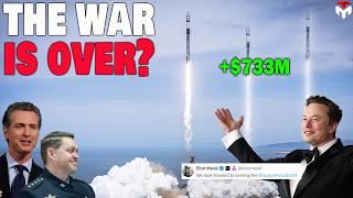 CALI Governor, Space Force surprisingly 'Sided with Elon', SpaceX got $733M Contract???