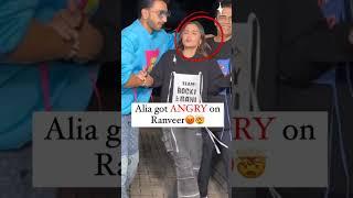 Alia gets angry with Ranveer Singh??  #bollywood #trending #shorts #aliabhatt #ranveersingh #short