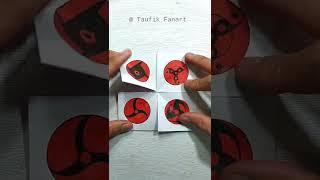 Sharingan Evolution Magic Card #drawing #short #shorts #anime #naruto #sharingan