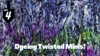 Dyeing Aurora Borealis Yarn; Dyeing Twisted Minis & Layering Neon Acid Dyes (2022 Chanukah Night 4)