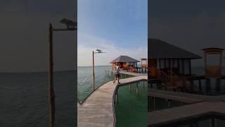 Beautiful floating resort in Leebong island #belitung #island #visitindonesia #shorts #sea #travel