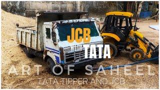 Tipper with jcb@ARTofSAHEEL #jcb #tipper #jcbwithtipper