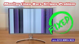 Monitor / Television No Picture, only Lines, Bars or Stripes Problem  |  Simple Fix!