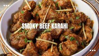 Smoky beef karahi l Lahori beef karahi l beef karahi gosht #viral #trending #beefrecipe