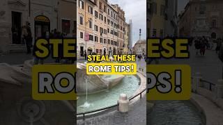 Rome travel tips to steal for your next trip to Italy #travelitaly #italytips  #rometravel