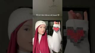 DIY Minecraft Heart️ (Mini Version🫶) #minecraft #diy