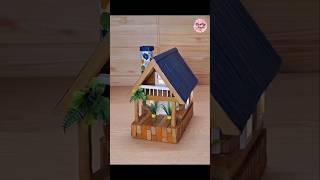 Beautiful Cardboard house making idea