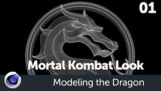 Mortal Kombat Look: Part 01 - Modeling the Dragon in Cinema 4D