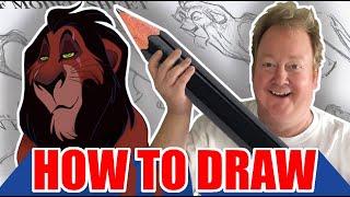 How to Draw SCAR from The Lion King | step by step