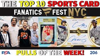 YOU WON'T BELIEVE WHAT HAPPENED AT FANATICS FEST!! | TOP 10 SPORTS CARD PULLS OF THE WEEK | EP 206