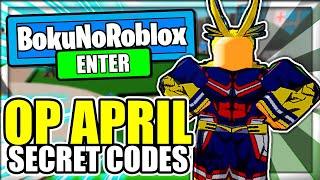 (APRIL 2021) ALL *NEW* SECRET OP CODES! Boku No Roblox: Remastered