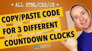 3 WordPress Countdown Clock Designs Without A Plugin - Codepen in WordPress