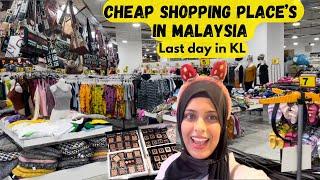 Cheap shopping in Malaysia | Last day in Kuala Lumpur | Cheap Markets | Tour vlog 9