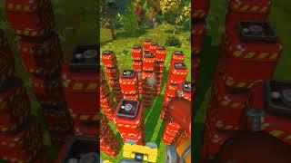 что будет если взорвать 2500 бомб? в Scrap mechanic #shorts #scrapmechanic