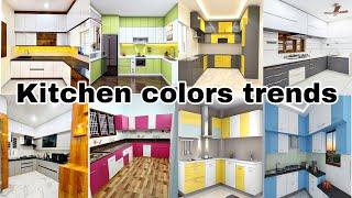 Best Modern Kitchen design trends 2025 | Dual color kitchen cabinet ideas | Kitchen colors interiors