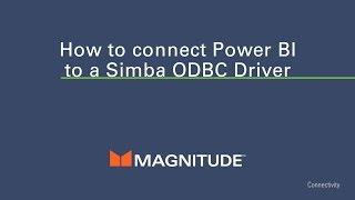 How to Connecto PowerBI to any data source through an ODBC driver